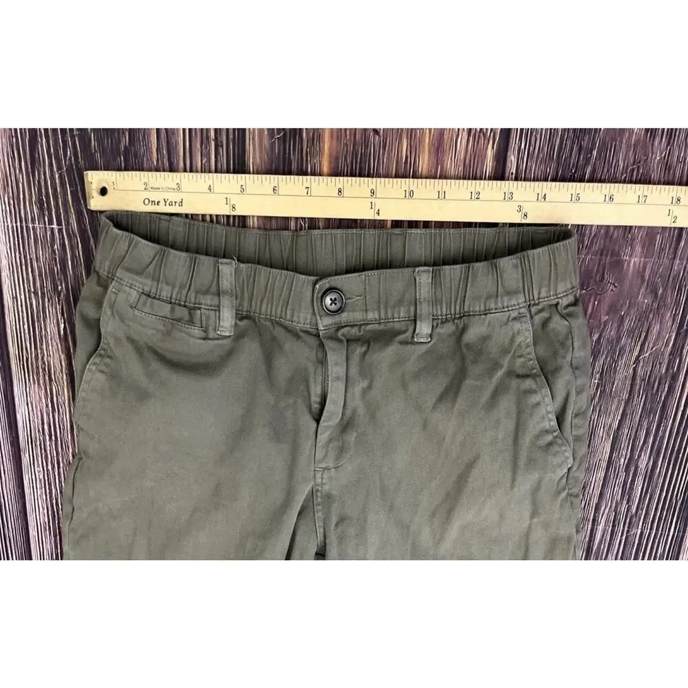 Cove Chino Green Elastic Waist Tapered Leg Pants Mens 30x32 (Actual 30x31)